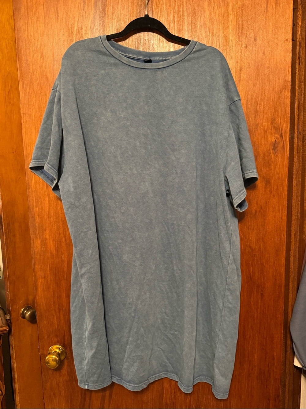 Women’s Plus Size Acid Wash Like T Shirt Dress Size 4XL